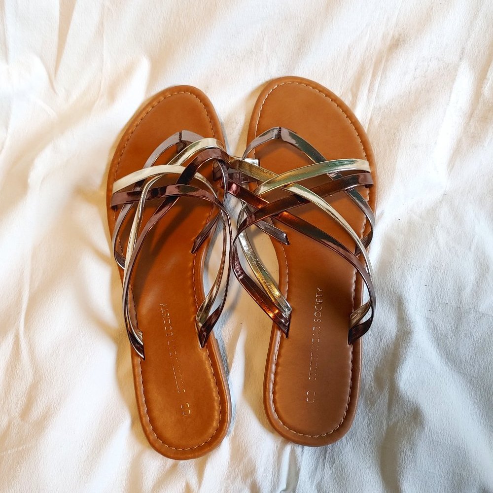 Metallic Sandals